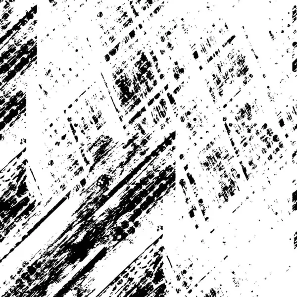 Verontruste Achtergrond Zwart Wit Textuur Met Krassen Lijnen Abstracte Illustratie — Stockvector