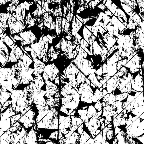 Distressed Overlay Textur Aus Rissigem Beton Grunge Hintergrund Abstrakte Halbtonvektorillustration — Stockvektor