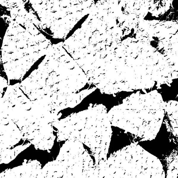 Накладываемая Текстура Потрескавшегося Бетона Камня Бетона Гранж Фон Абстрактная Полутоновая — стоковый вектор