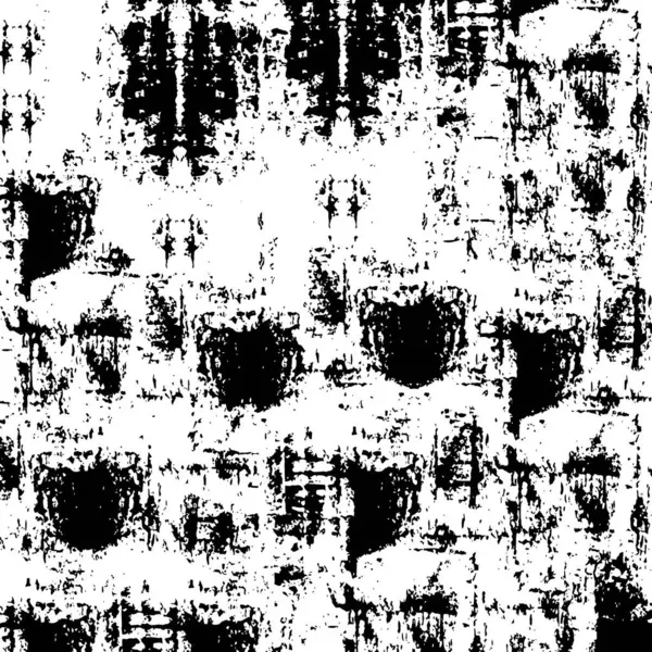 Текстурированный Черно Белый Графический Дизайн Пятнами — стоковый вектор