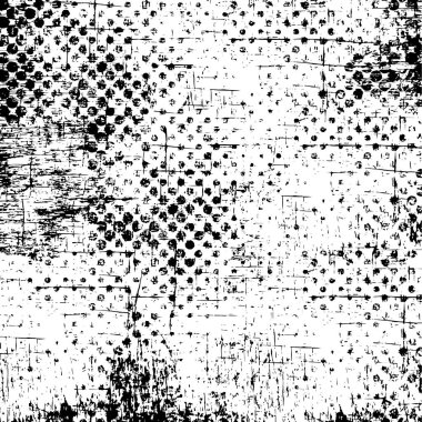 Kaba ve basit bir desen, inişli çıkışlı vuruşlarla yapılmış.