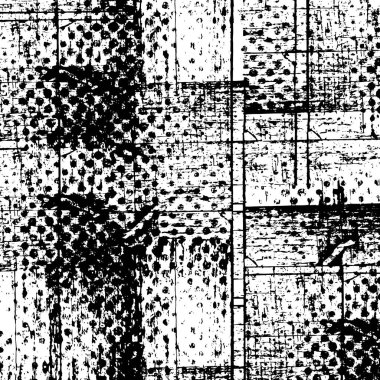 Kaba ve basit bir desen, inişli çıkışlı vuruşlarla yapılmış.