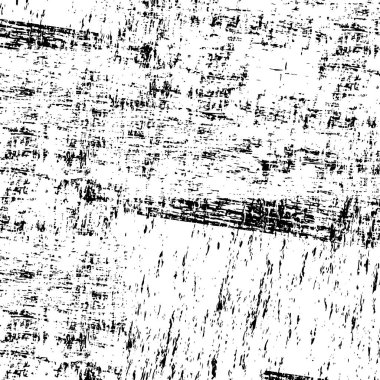 Grunge üst üste biniyor. Soyut siyah-beyaz vektör arkaplanı. Çatlak, leke ve noktalarda kirli desenli tek renkli klasik yüzey. Karanlık korku tarzında eski bir duvar.