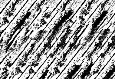 Grunge üst üste biniyor. Soyut siyah-beyaz vektör arkaplanı. Çatlak, leke ve noktalarda kirli desenli tek renkli klasik yüzey. Karanlık korku tarzında eski bir duvar.