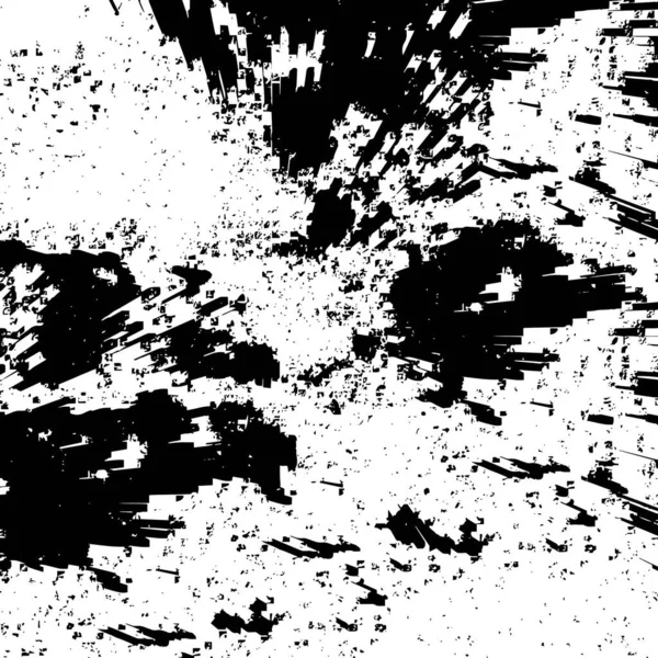 Grunge Overlay Laag Abstract Zwart Wit Vectorachtergrond Monochroom Vintage Oppervlak — Stockvector