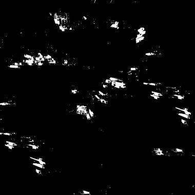 Grunge üst üste biniyor. Soyut siyah-beyaz vektör arkaplanı. Çatlak, leke ve noktalarda kirli desenli tek renkli klasik yüzey. Karanlık korku tarzında eski bir duvar.