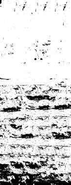 Grunge üst üste biniyor. Soyut siyah-beyaz vektör arkaplanı. Çatlak, leke ve noktalarda kirli desenli tek renkli klasik yüzey. Karanlık korku tarzında eski bir duvar.