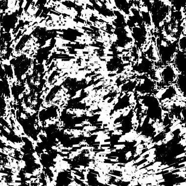 Çizik ve çiziklerle dolu siyah beyaz bir arka plan. Soyut vektör illüstrasyonu. 