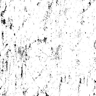 Çizik ve çiziklerle dolu siyah beyaz bir arka plan. Soyut vektör illüstrasyonu. 