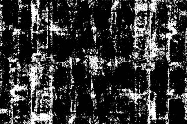 Çizik ve çiziklerle dolu siyah beyaz bir arka plan. Soyut vektör illüstrasyonu. 