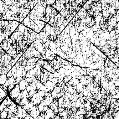 Çizik ve çiziklerle dolu siyah beyaz bir arka plan. Soyut vektör illüstrasyonu. 