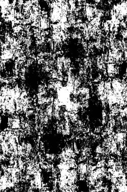 Çatlamış beton, taş ya da asfaltın sıkıntılı örtülü dokusu. Grunge 'un arka planı. soyut yarım ton vektör çizimi 