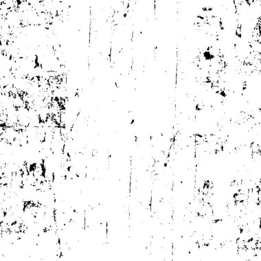 Çatlamış beton, taş ya da asfaltın sıkıntılı örtülü dokusu. Grunge 'un arka planı. soyut yarım ton vektör çizimi 