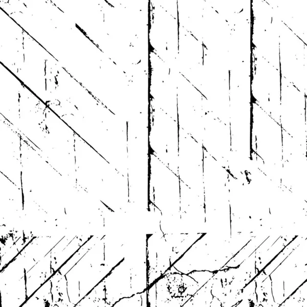Zmatená Překrytá Textura Popraskaného Betonu Kamene Nebo Asfaltu Grunge Pozadí — Stockový vektor