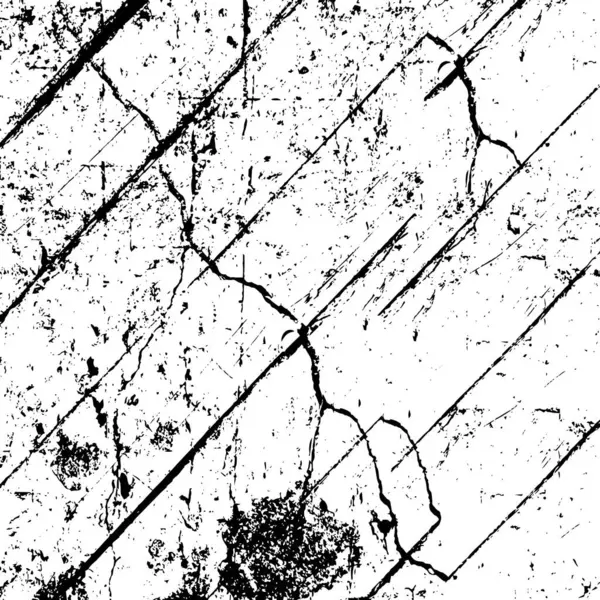 Beunruhigende Überlagerungsstruktur Aus Rissigem Beton Stein Oder Asphalt Abstrakter Grunge — Stockvektor