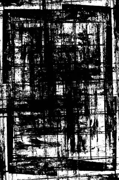 Černobílý Grunge Textura Nouzi Abstraktní Povrchový Prach Hrubé Špinavé Stěny — Stockový vektor