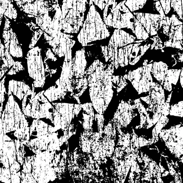 Черно Белая Выветриваемая Текстура Абстрактный Гранж — стоковый вектор