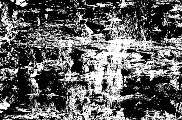 Zwart Wit Verweerde Textuur Abstracte Grunge Achtergrond — Stockvector