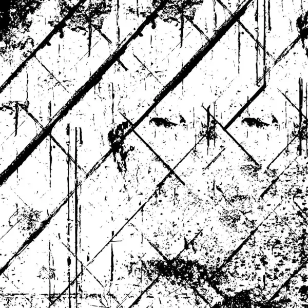 Schwarz Weiß Verwitterte Textur Abstrakter Grunge Hintergrund — Stockvektor