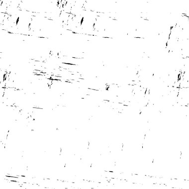 Grunge dokusu çatlaklar, cipsler, lekeler. Siyah ve beyaz yazdırılmış ögelerin soyut deseni