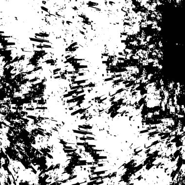 Eski grunge yıpranmış duvar arkası. Siyah ve beyaz soyut doku. Çatlakların, sürtünmelerin, çiplerin, lekelerin, mürekkep lekelerinin, çizgilerin geçmişi. Karanlık tasarım arka plan yüzeyi. Gri yazdırma ögesi