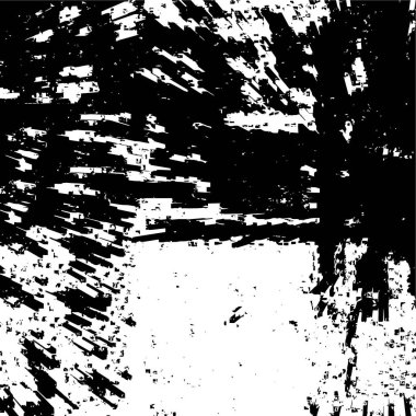 Sert, çizik, sıçramış grunge desenli fırça darbeleri. Dokuları üst üste koy. Siyah-beyaz boyanmış kağıt dokusu. Skeç grunge tasarımı. Poster, kapak, afiş, taklit, çıkartma düzeni için kullan.