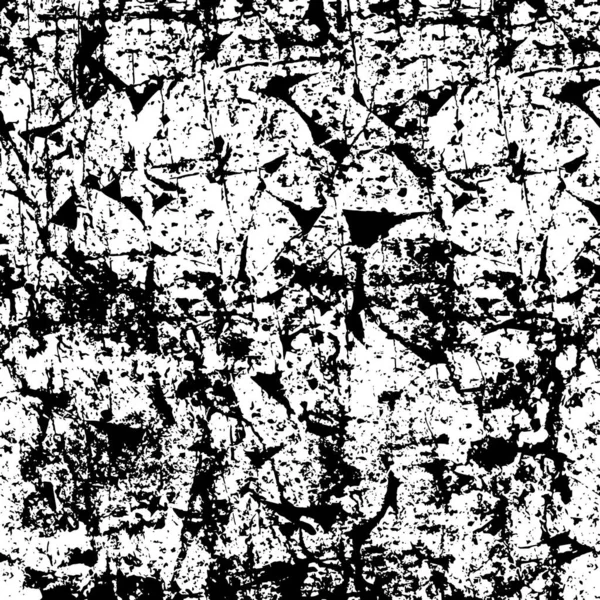 Grunge Zwart Wit Patroon Monochrome Deeltjes Abstracte Textuur Gray Printing — Stockvector