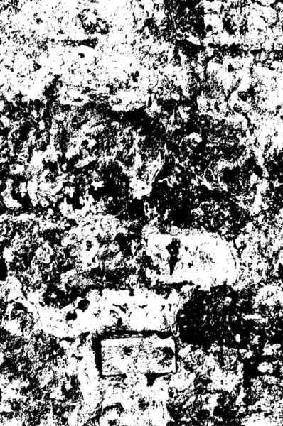 Vieux Fond Mur Grunge Altéré Texture Abstraite Noir Blanc Fond — Image vectorielle