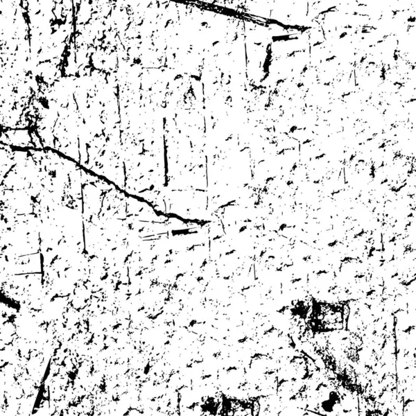 旧的发牢骚风化的墙壁背景 黑白抽象纹理 线条的背景 深色设计背景面 灰色印刷部分 — 图库矢量图片