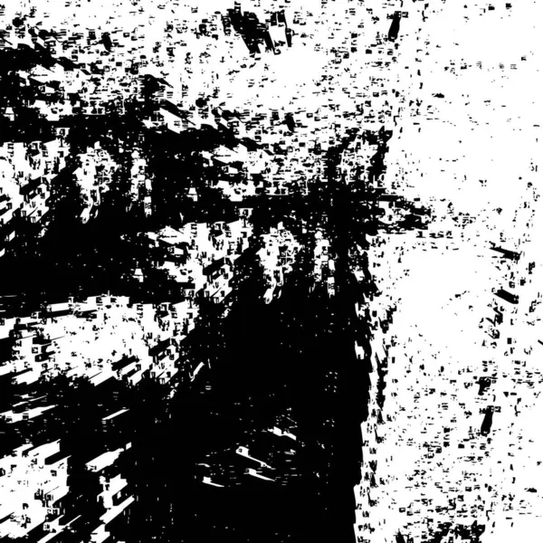 Παλιά Grunge Ξεπερασμένο Φόντο Τοίχου Ασπρόμαυρη Αφηρημένη Υφή Ιστορικό Ρωγμών — Διανυσματικό Αρχείο