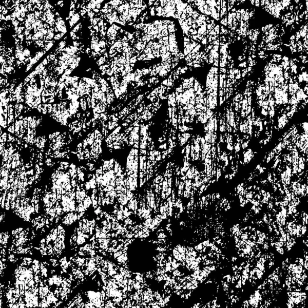 Grunge Schwarz Weiß Nahtloses Muster Monochrom Abstrakte Textur Hintergrund Von — Stockvektor