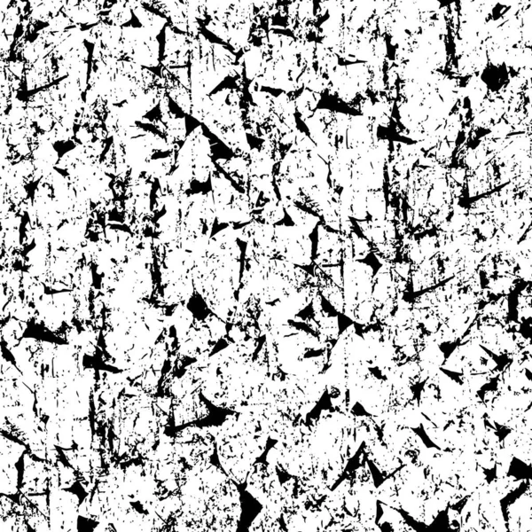 Grunge Svart Och Vitt Sömlösa Mönster Monokrom Abstrakt Textur Bakgrund — Stock vektor