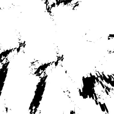Siyah ve beyaz dokusunun Grunge arka planı. Elementlerin soyut deseni. Tek renkli baskı ve tasarım.