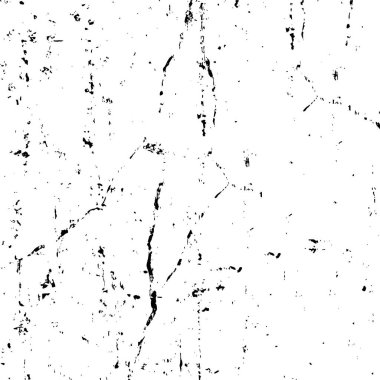 Siyah ve beyaz dokusunun Grunge arka planı. Elementlerin soyut deseni. Tek renkli baskı ve tasarım.