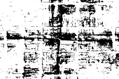 Çizik ve çiziklerle dolu siyah beyaz bir arka plan dokusu vardı. soyut illüstrasyon, vektör illüstrasyonu.