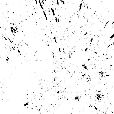 Çatlamış beton, taş ya da asfaltın sıkıntılı örtülü dokusu. Grunge 'un arka planı. soyut yarım ton vektör çizimi