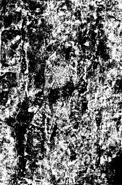 Siyah ve beyaz soyut arka plan. Noktaların, çatlakların, tozların, lekelerin tek renkli dokusu. Yazdırma ve tasarım için desen