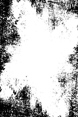 Siyah ve beyaz soyut arka plan. Noktaların, çatlakların, tozların, lekelerin tek renkli dokusu. Yazdırma ve tasarım için desen