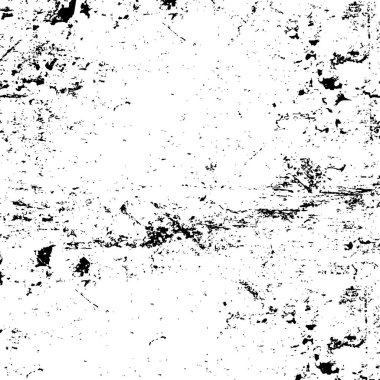 Siyah ve beyaz dokusunun Grunge arka planı. Elementlerin soyut deseni. Tek renkli baskı ve tasarım.