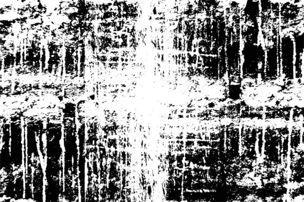 Grunge Textur Risse Chips Flecken Abstraktes Muster Von Schwarz Weiß — Stockvektor