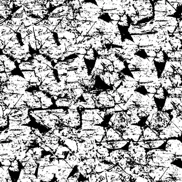 Patrón Abstracto Elementos Monocromáticos Grunge Fondo Blanco Negro — Archivo Imágenes Vectoriales