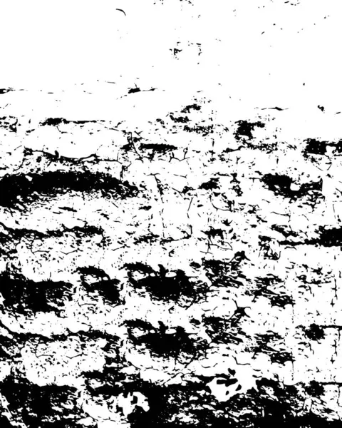 Чорно Білий Абстрактний Фон Монохромна Текстура Крапок Тріщин Пилу Плям — стоковий вектор