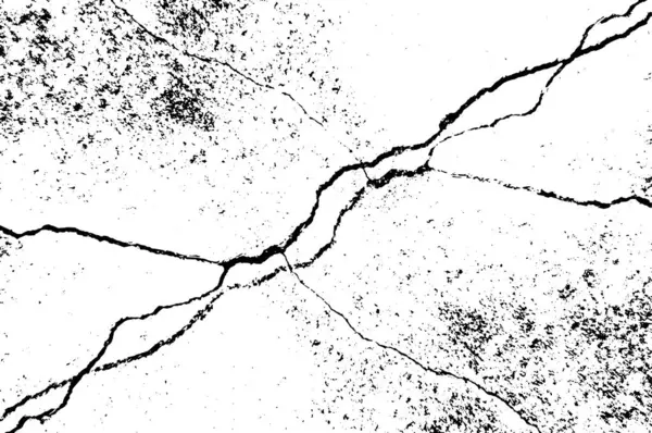 Sfondo Astratto Bianco Nero Struttura Monocromatica Punti Crepe Polvere Macchie — Vettoriale Stock