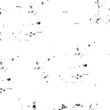 Siyah ve beyaz dokusunun Grunge arka planı. Elementlerin soyut deseni. Tek renkli baskı ve tasarım.