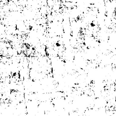 Siyah ve beyaz dokusunun Grunge arka planı. Elementlerin soyut deseni. Tek renkli baskı ve tasarım.