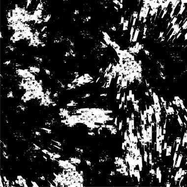 Grunge black and white pattern. Monochrome particles abstract texture. Background of cracks, scuffs, chips, stains, ink spots, lines. Dark design background surface. Gray printing element