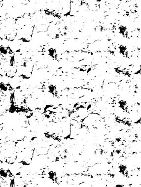 Siyah ve beyaz dokunun arka planı. Noktaların, çatlakların, noktaların, çiplerin soyut monokrom deseni. 