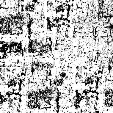 Siyah ve beyaz dokunun arka planı. Noktaların, çatlakların, noktaların, çiplerin soyut monokrom deseni. 