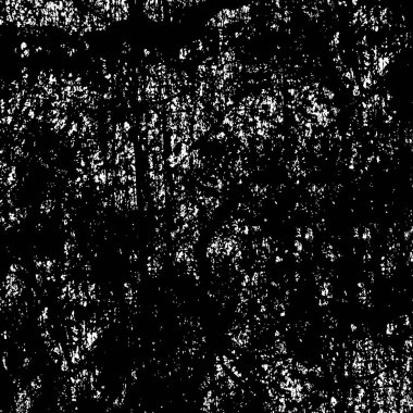 Grunge siyah ve beyaz model vektörü. Soyut arka plan monokromu. Elementler, çatlaklar, yongalar, çizgiler, kartvizit basımı için lekeler, çıkartmalar, kartvizitler, posterler ve tasarım için mürekkep