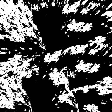 Geometrik şekillerden oluşan Grunge siyah ve beyaz arkaplanı